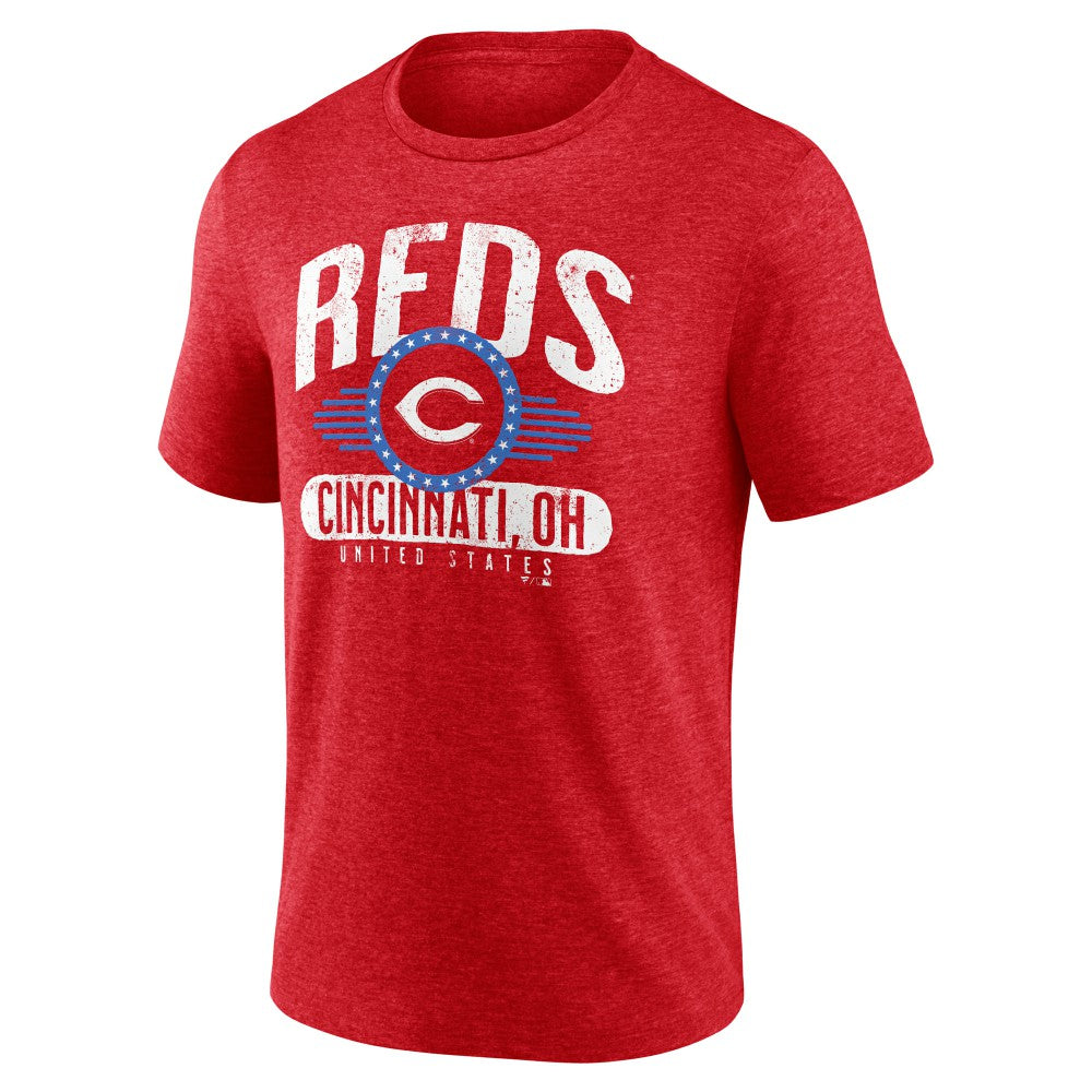 Cincinnati Reds Badge of Honor Tri-Blend T-Shirt | MLB Discount