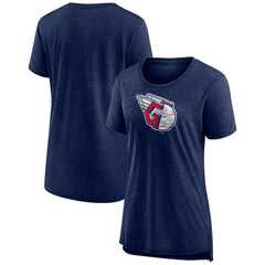 Cleveland Guardians Women's Weathered Official Logo Tri-Blend T-Shirt | MLB On Sale