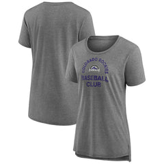 Colorado Rockies Women's Selected First Tri-Blend T-Shirt | MLB Outlet