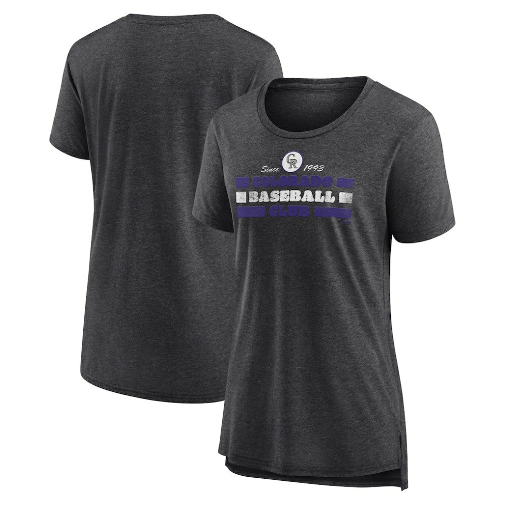 Colorado Rockies Women's Power Swing Tri-Blend T-Shirt | MLB On Sale