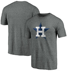 Houston Astros Weathered Official Logo Tri-Blend T-Shirt | MLB Shop