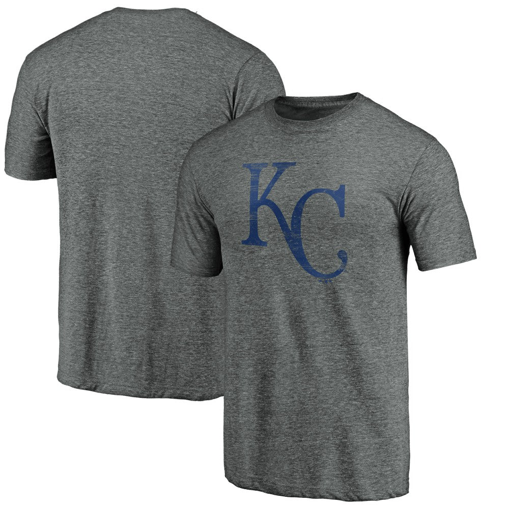 Kansas City Royals Weathered Official Logo Tri-Blend T-Shirt | MLB On Sale