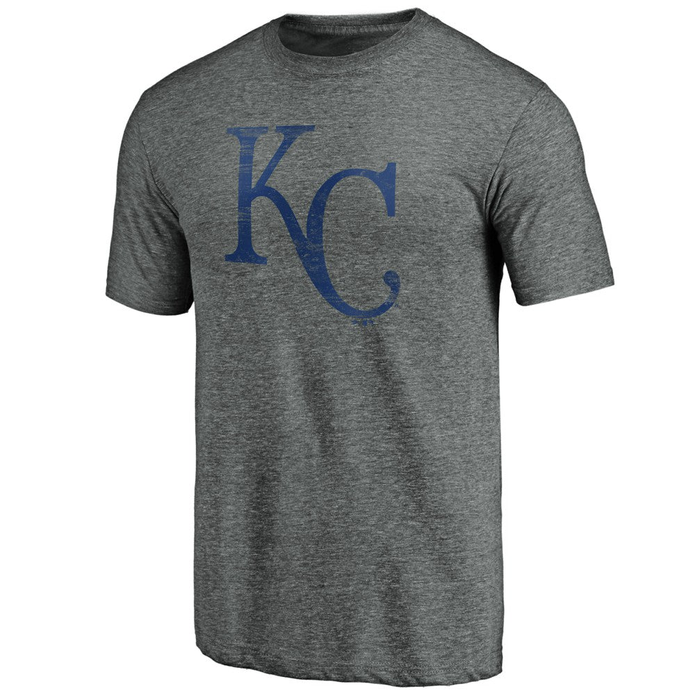 Kansas City Royals Weathered Official Logo Tri-Blend T-Shirt | MLB On Sale