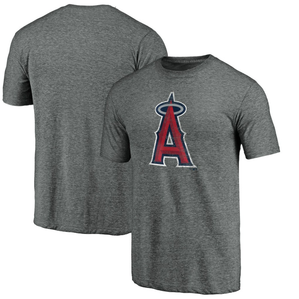 Los Angeles Angels Weathered Official Logo Tri-Blend T-Shirt | MLB Online