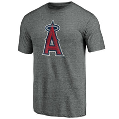 Los Angeles Angels Weathered Official Logo Tri-Blend T-Shirt | MLB Online