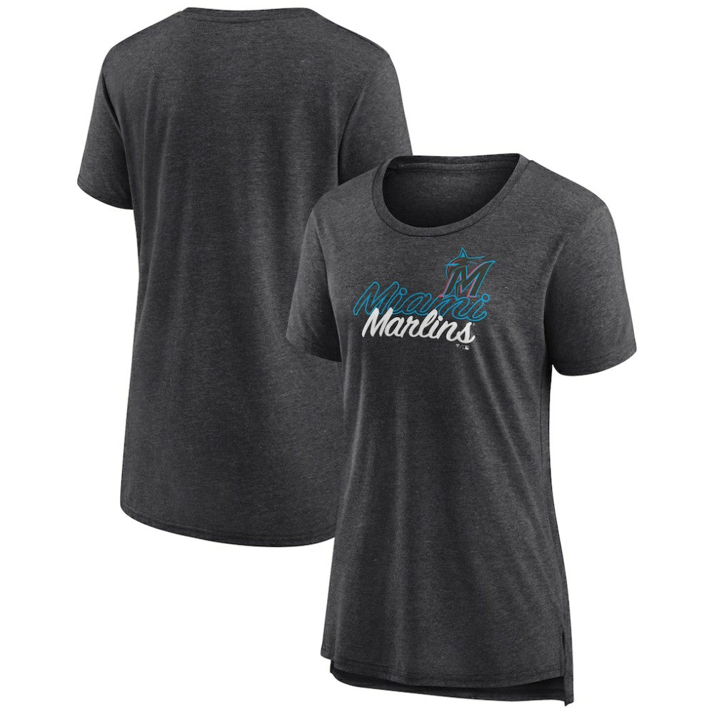 Miami Marlins Women's Practice Time Tri-Blend T-Shirt | MLB Shop