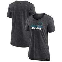 Miami Marlins Women's Practice Time Tri-Blend T-Shirt | MLB Shop