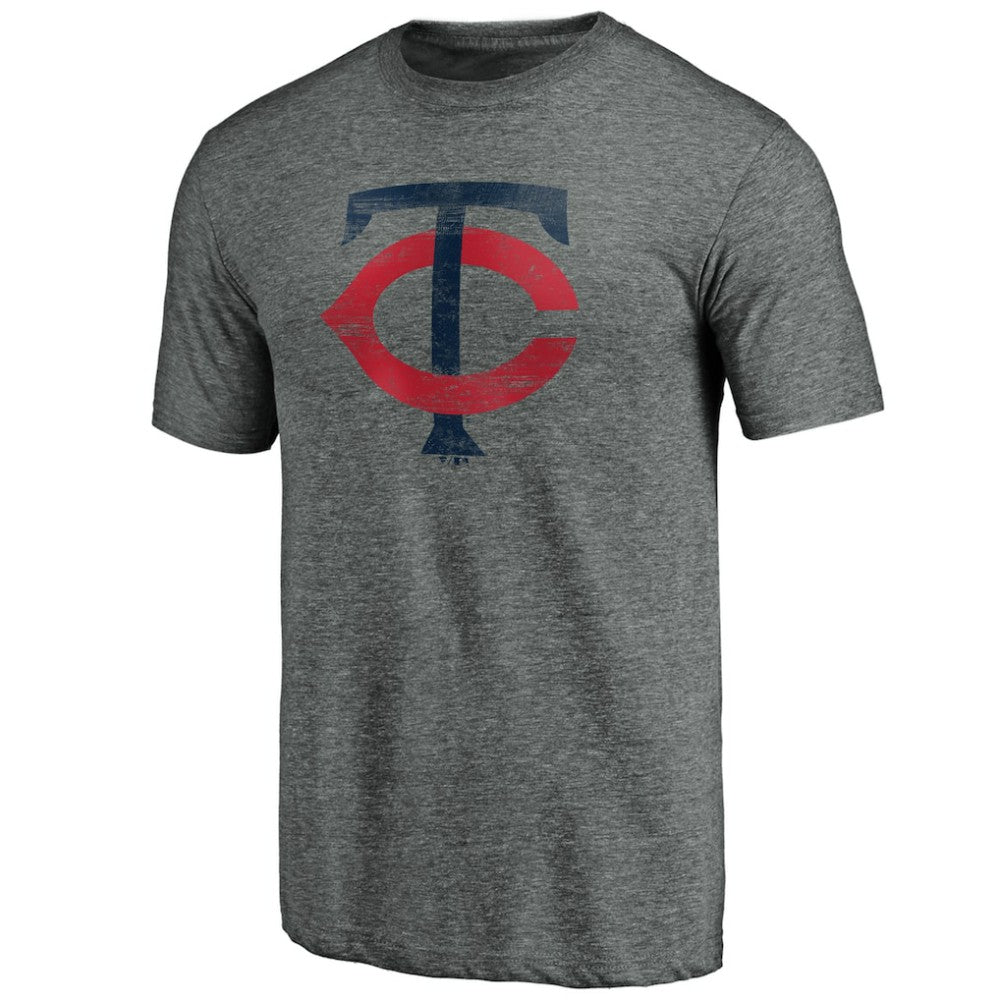 Minnesota Twins Weathered Official Logo Tri-Blend T-Shirt | MLB Sale