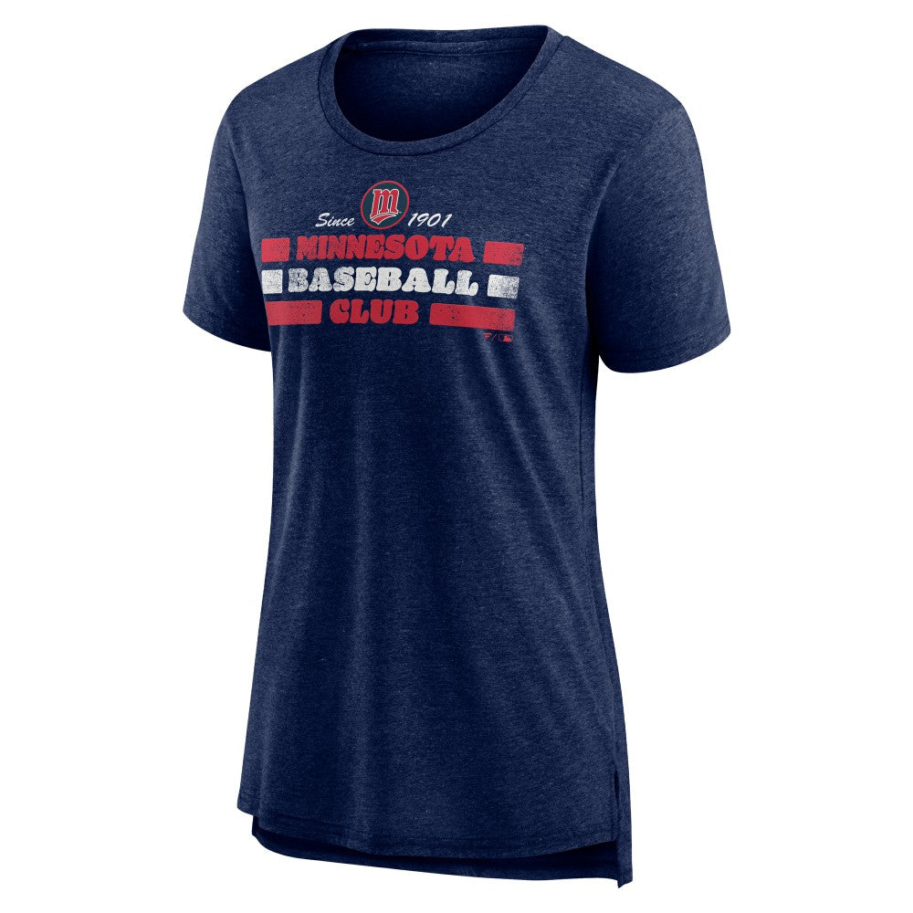 Minnesota Twins Women's Power Swing Tri-Blend T-Shirt | MLB Outlet