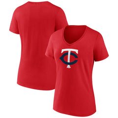 Minnesota Twins Women's Official Logo V-Neck T-Shirt | MLB Shop