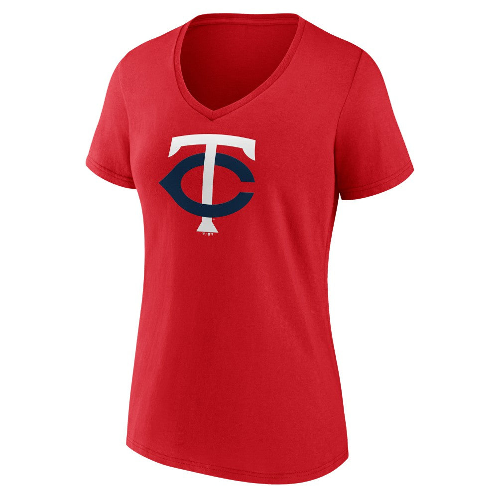 Minnesota Twins Women's Official Logo V-Neck T-Shirt | MLB Shop