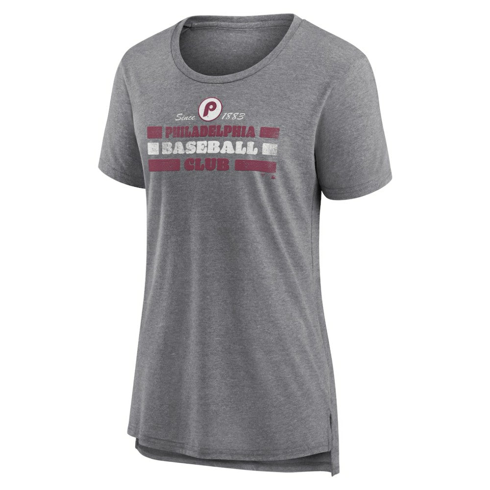 Philadelphia Phillies Women's Power Swing Tri-Blend T-Shirt | MLB US