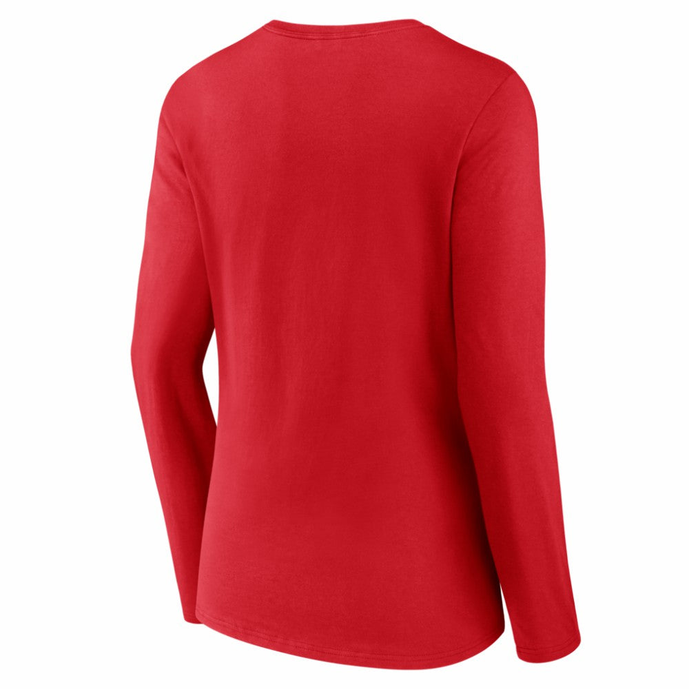 Philadelphia Phillies Women's Live For It Long Sleeve V-Neck T-Shirt | MLB Discount