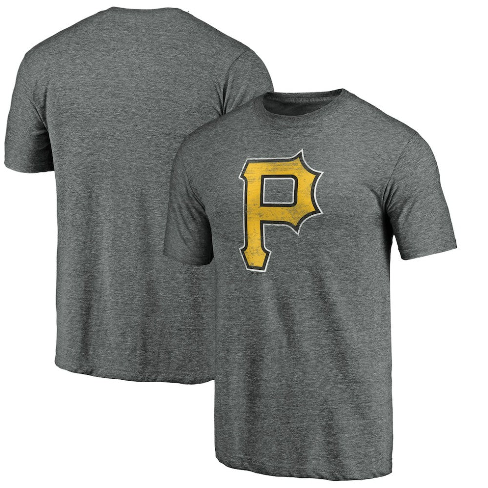 Pittsburgh Pirates Weathered Official Logo Tri-Blend T-Shirt | MLB Near me