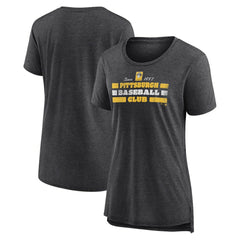 Pittsburgh Pirates Women's Power Swing Tri-Blend T-Shirt | MLB Online