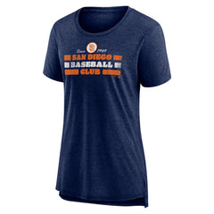 San Diego Padres Women's Power Swing Tri-Blend T-Shirt | MLB Discount