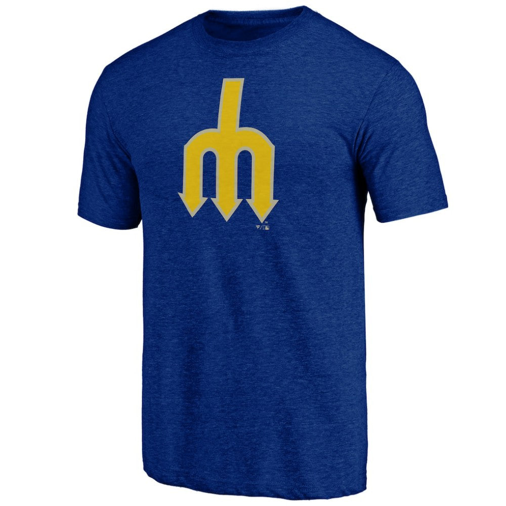 Seattle Mariners Cooperstown Official Logo Tri-Blend T-Shirt | MLB For sale