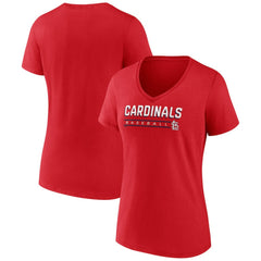 St. Louis Cardinals Women's Primary Play V-Neck T-Shirt | MLB Online