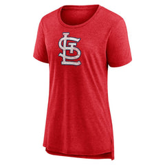 St. Louis Cardinals Women's Weathered Official Logo Tri-Blend T-Shirt | MLB Sale