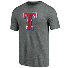 Texas Rangers Weathered Official Logo Tri-Blend T-Shirt | MLB Outlet