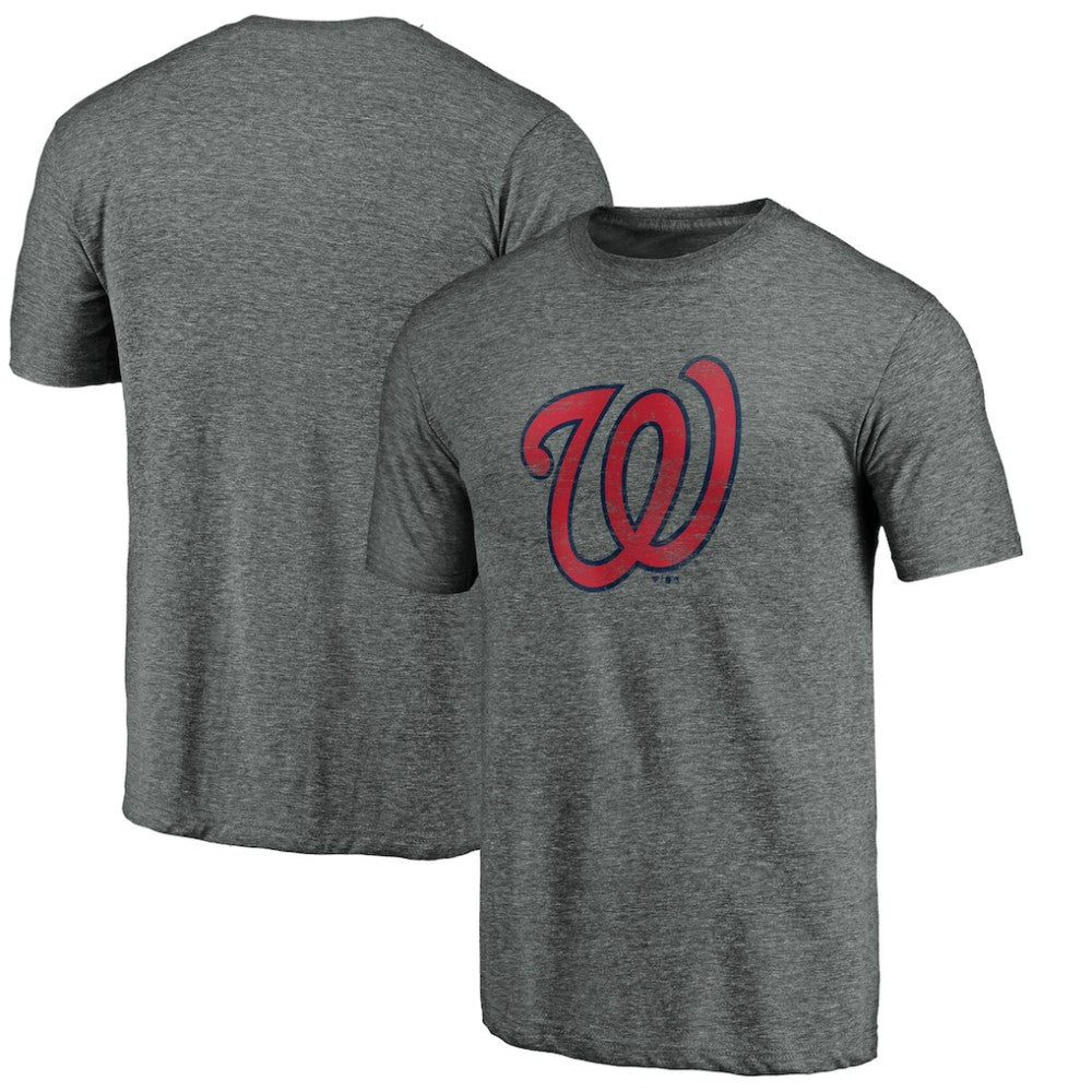 Washington Nationals Weathered Official Logo Tri-Blend T-Shirt | MLB Near me