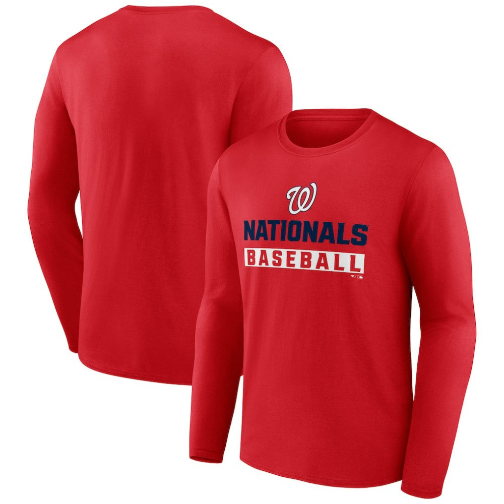 Washington Nationals Let's Go Long Sleeve T-Shirt | MLB New