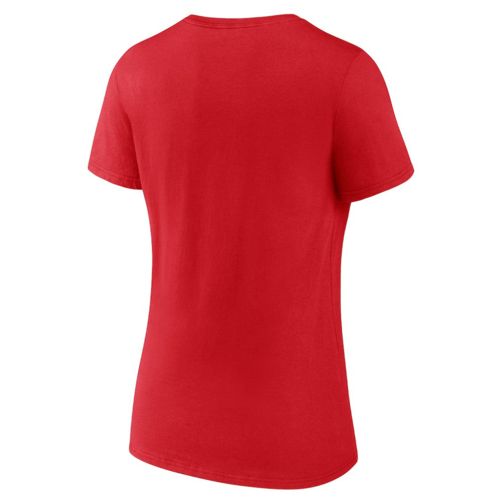 Washington Nationals Women's Victory Script V-Neck T-Shirt | MLB New