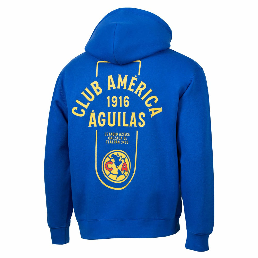 Club America Sport Design Sweden Streetwear Relaxed Pullover Hoodie Royal