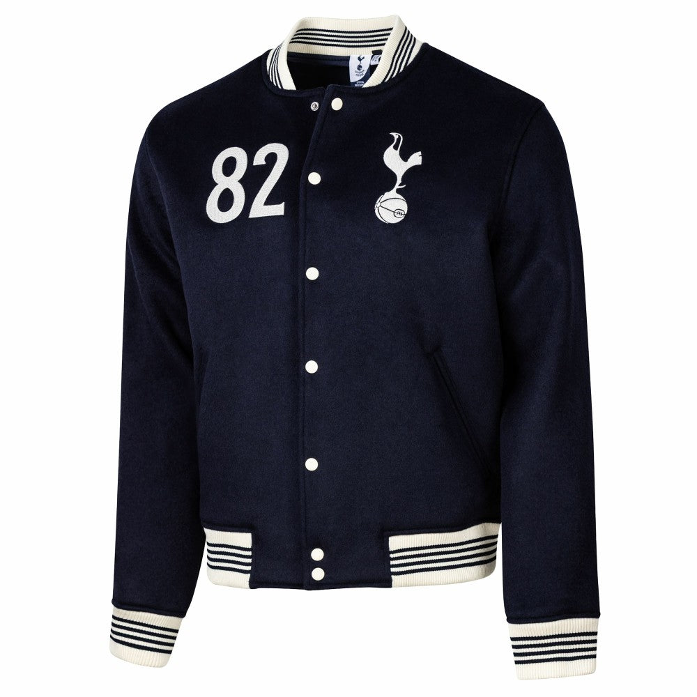 Tottenham Hotspur Sport Design Sweden Free Kick Wool Varsity Jacket Navy