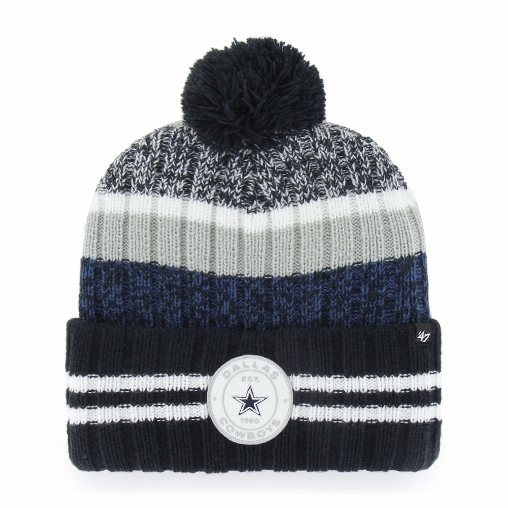 Dallas Cowboys 47 brand '47 Quiver Cuffed Pom Knit Hat