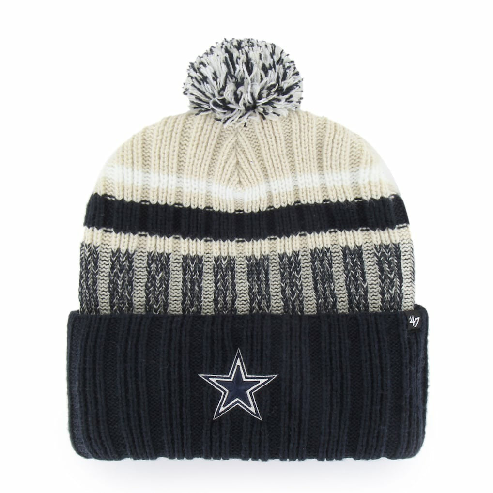 Dallas Cowboys 47 brand '47 Long Range Cuffed Knit Hat with Pom