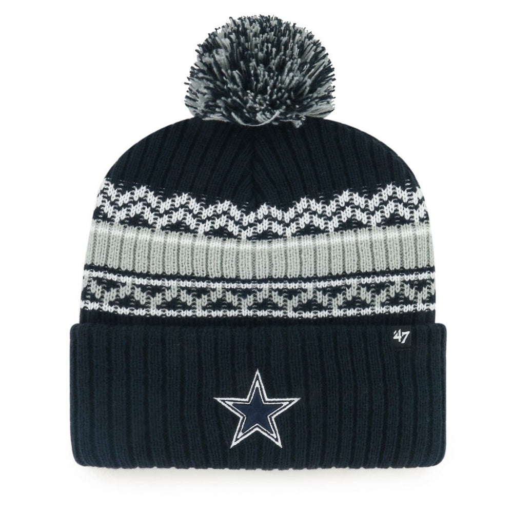 Dallas Cowboys 47 brand '47 Youth Polar Vortex Cuffed Knit Hat with Pom