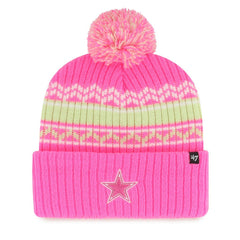 Dallas Cowboys 47 brand '47 Girls Youth Polar Vortex Cuffed Knit Hat with Pom