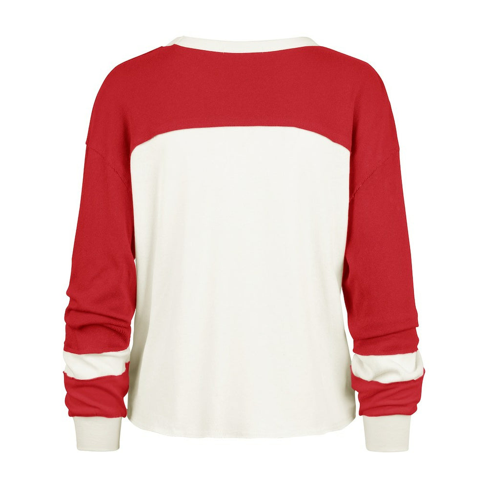 San Francisco 49ers 47 brand '47 Women's Double Header Curve Toni Long Sleeve T-Shirt