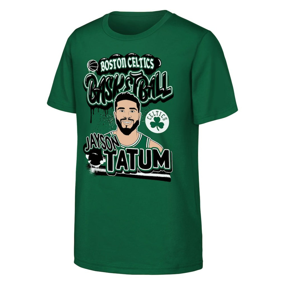 Jayson Tatum Boston Celtics Outerstuff Youth Baller T-Shirt Online