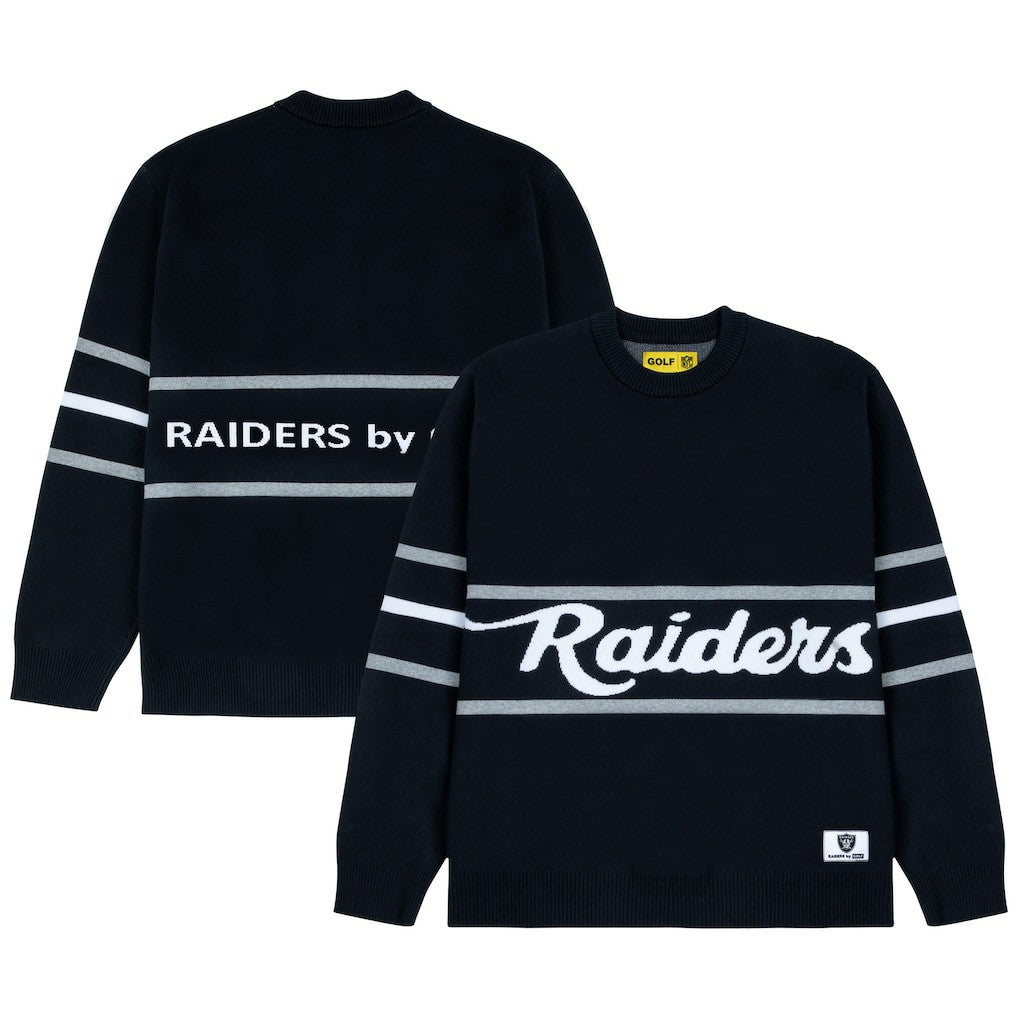 Las Vegas Raiders  GOLF WANG Jacquard Pullover Sweater