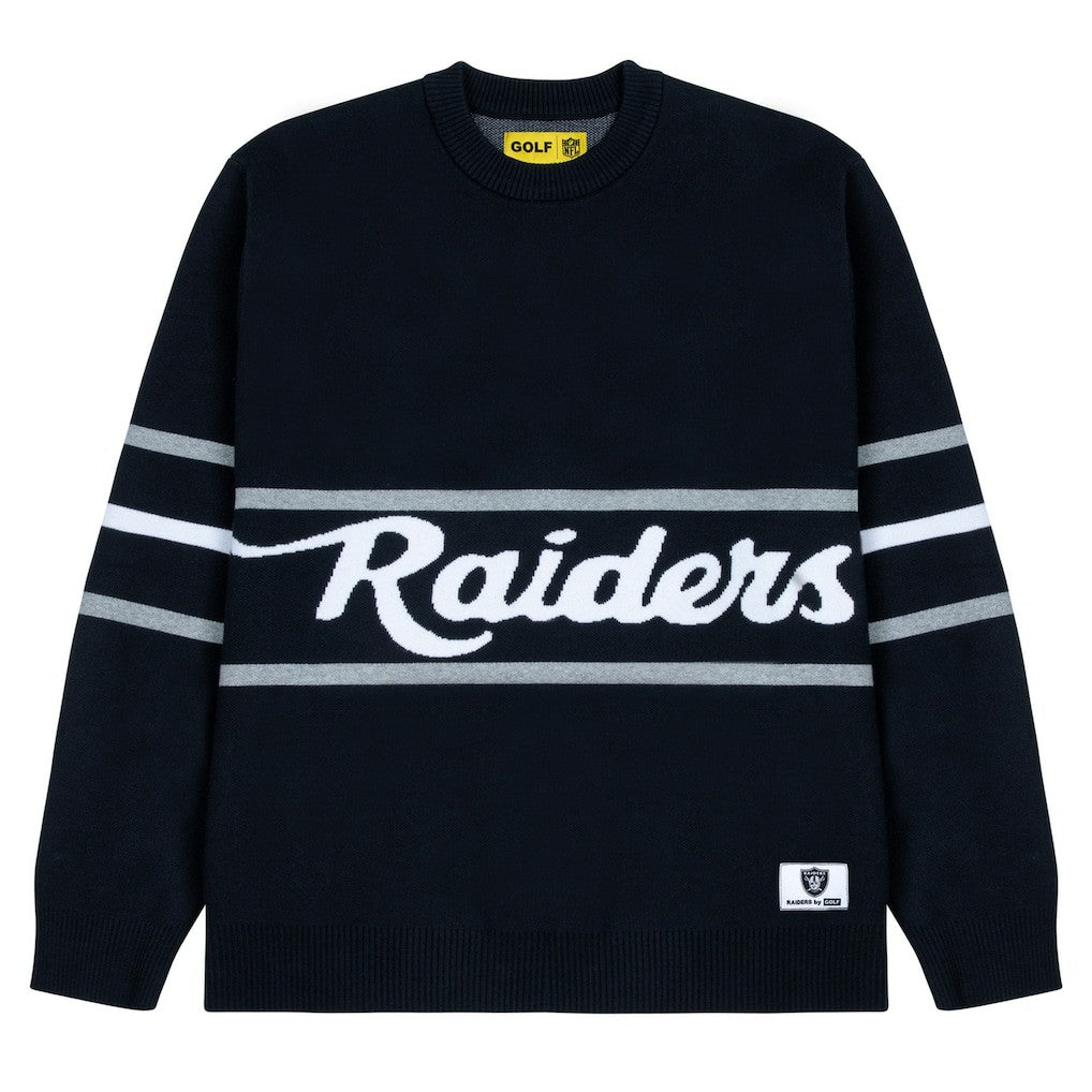 Las Vegas Raiders  GOLF WANG Jacquard Pullover Sweater