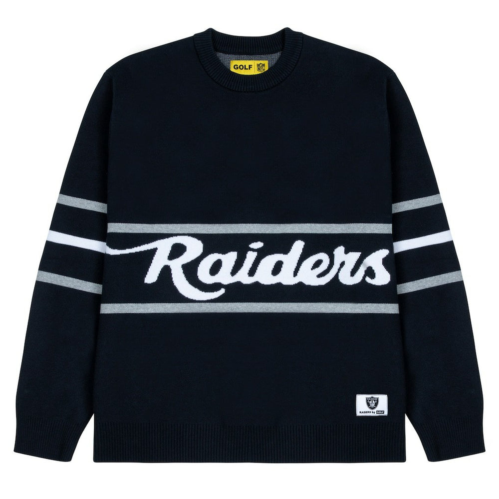 Las Vegas Raiders  GOLF WANG Jacquard Pullover Sweater