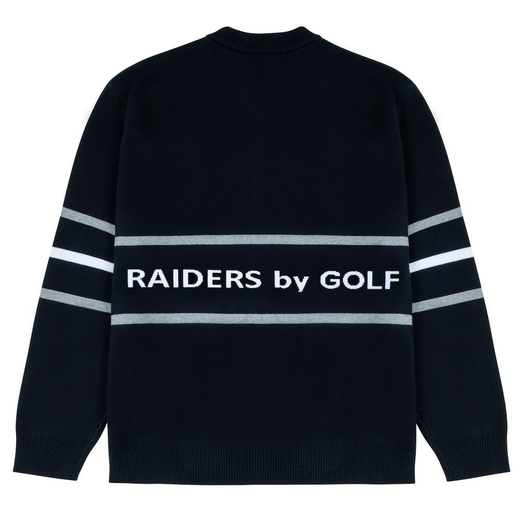 Las Vegas Raiders  GOLF WANG Jacquard Pullover Sweater