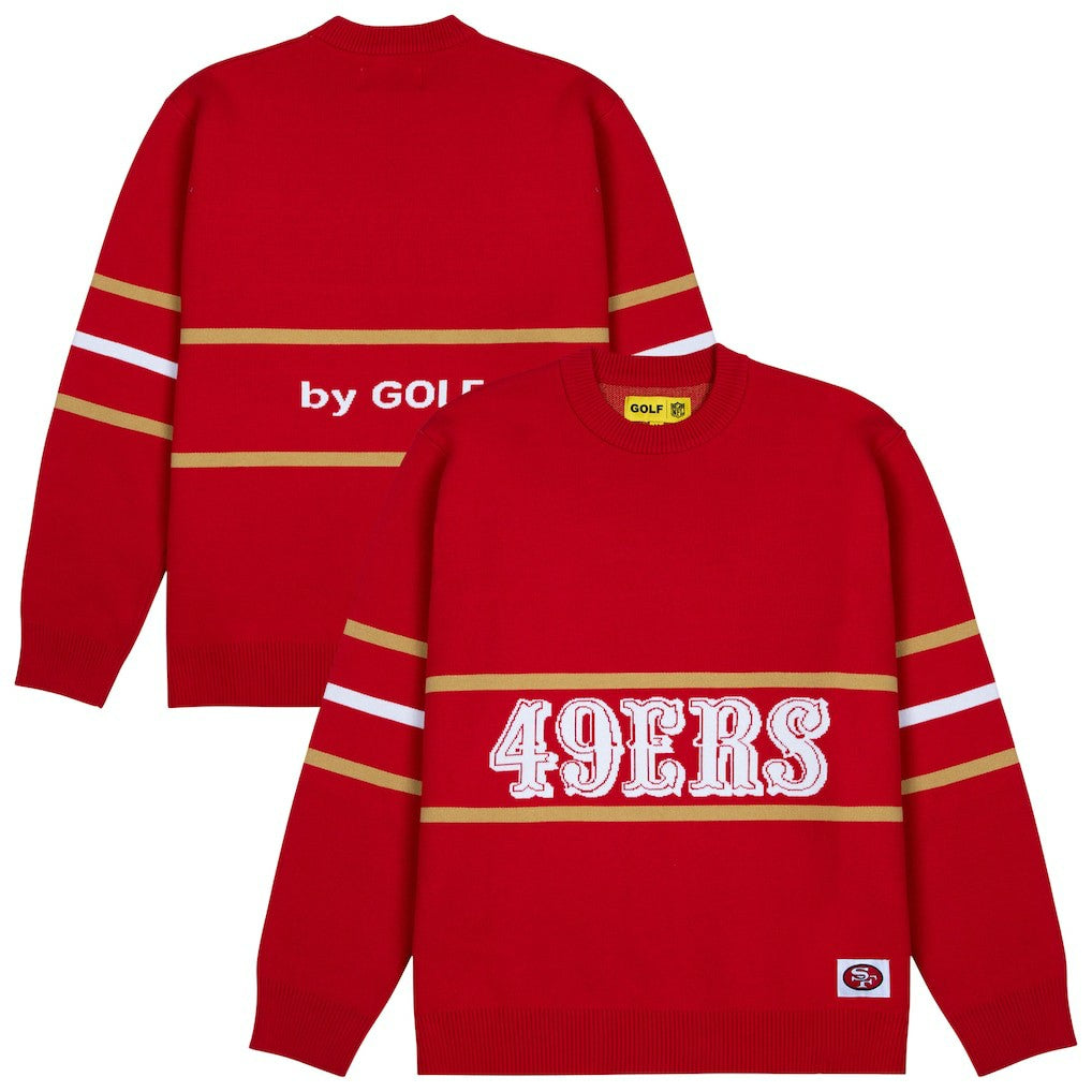 San Francisco 49ers  GOLF WANG Jacquard Pullover Sweater