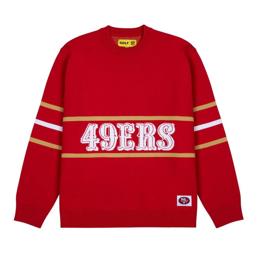 San Francisco 49ers  GOLF WANG Jacquard Pullover Sweater