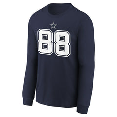 Dallas Cowboys Nike CeeDee Lamb  Youth Player Name & Number Long Sleeve T-Shirt