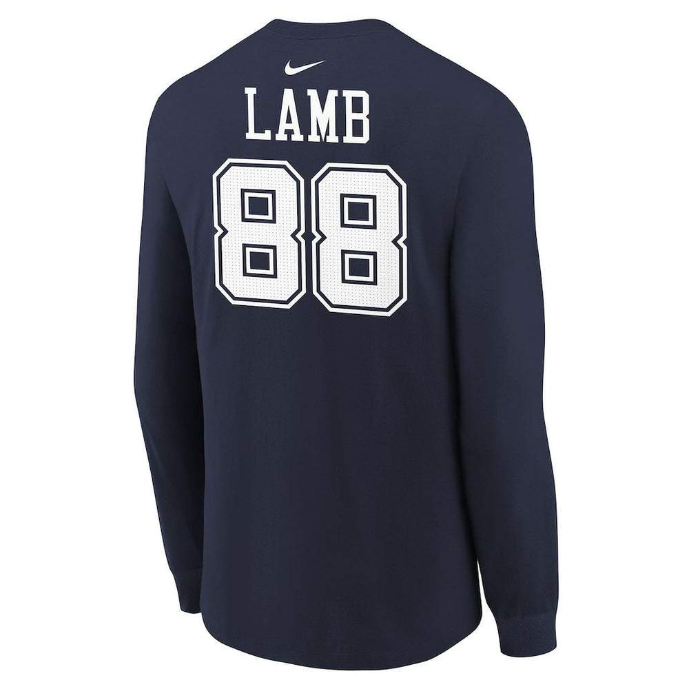 Dallas Cowboys Nike CeeDee Lamb  Youth Player Name & Number Long Sleeve T-Shirt
