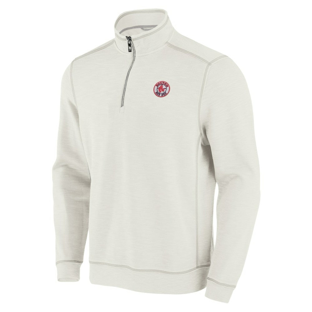 Boston Red Sox Tommy Bahama Sport Tobago Bay Tri-Blend Half-Zip Sweatshirt | MLB Sale