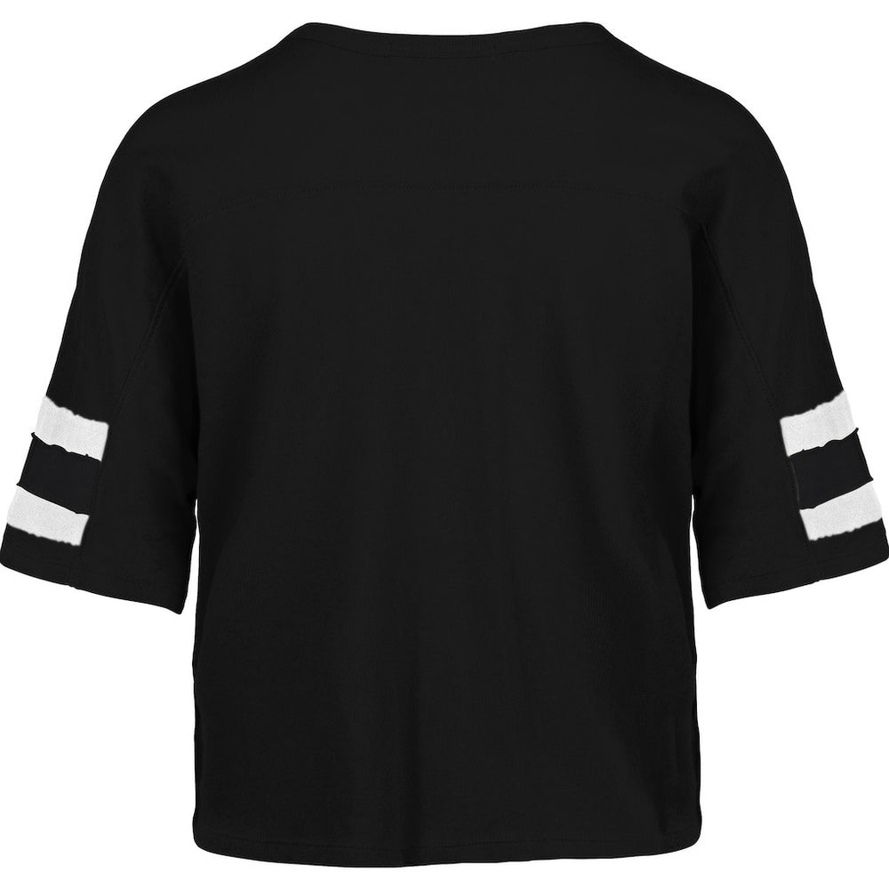 New Orleans Saints 47 brand '47 Women's Premier Scout Cropped V-Neck T-Shirt