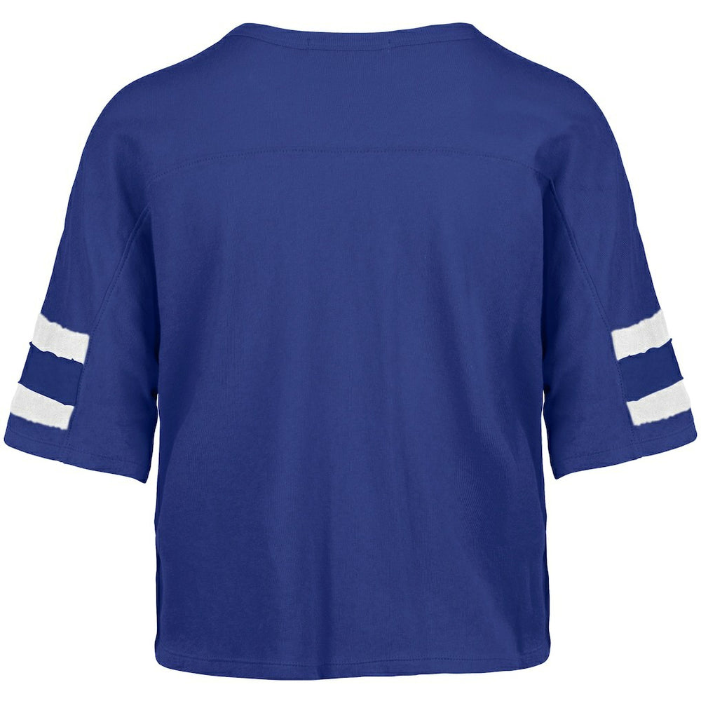 Indianapolis Colts 47 brand '47 Women's Premier Scout Cropped V-Neck T-Shirt