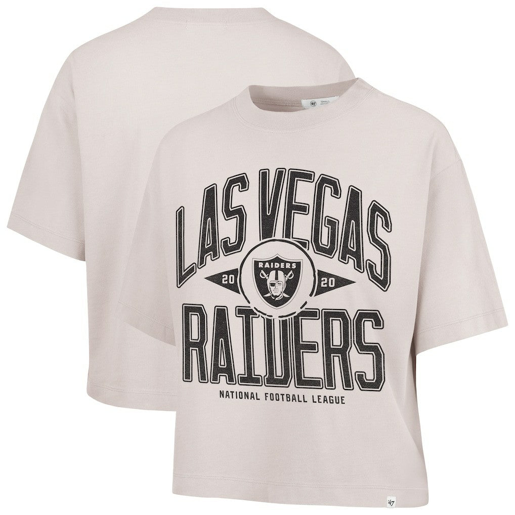 Las Vegas Raiders 47 brand '47 Women's Cropped Windthrow Ravine T-Shirt