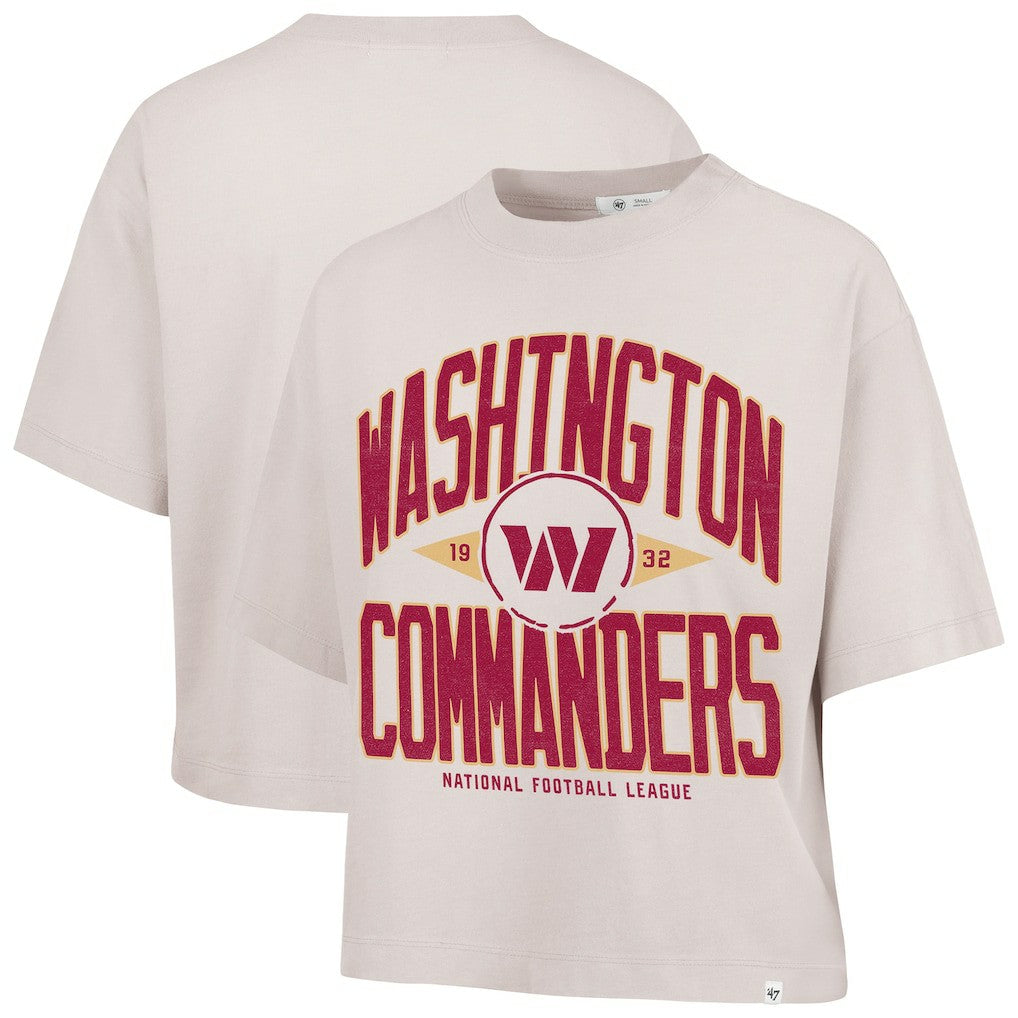 Washington Commanders 47 brand '47 Women's Cropped Windthrow Ravine T-Shirt