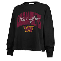 Washington Commanders 47 brand '47 Women's Muse Sydney Long Sleeve Cropped T-Shirt
