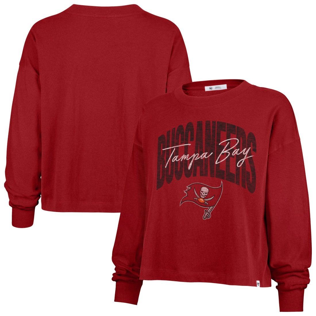 Tampa Bay Buccaneers 47 brand '47 Women's Muse Sydney Long Sleeve Cropped T-Shirt